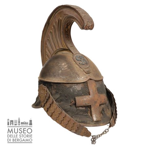 Elmo da cavalleria della Guardia nazionale di Bergamo