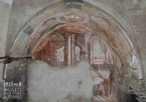 Agnello Mistico, San Cristoforo; Sant'Antonio Abate e Sant'Antonio da Padova