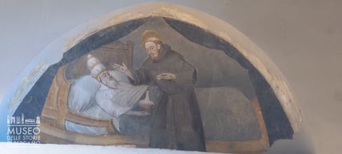 San Francesco d'Assisi appare in sogno a Papa Gregorio IX