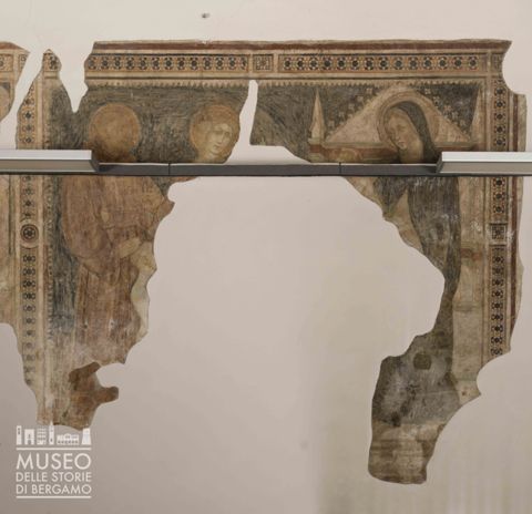 Madonna col Bambino in trono, San Francesco d'Assisi, Santa Caterina  e due devoti