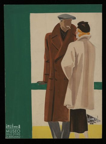 Uomo e donna in soprabito