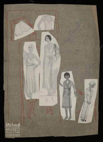 Donne e bambine in biancheria da notte