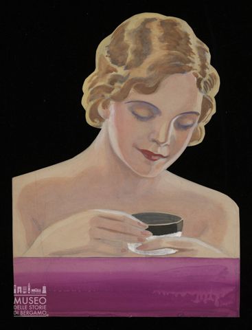 Donna con barattolo tra le mani