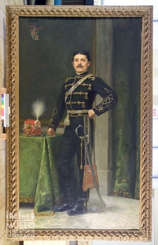 Luigi Lupi in divisa da ussaro