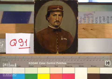 Ritratto di Elia Marchetti in uniforme garibaldina