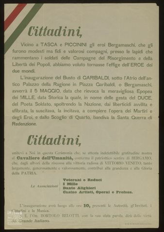CITTADINI, VICINO A TASCA E PICCININI GLI EROI BERGAMASCHI