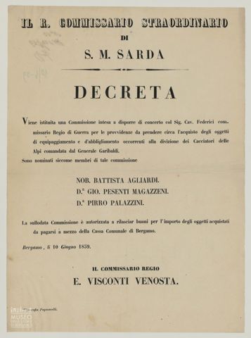 IL R. COMMISSARIO STRAORDINARIO DI S.M. SARDA