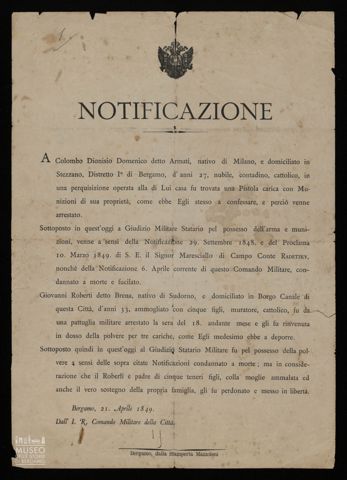 NOTIFICAZIONE