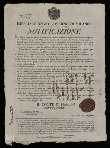 IMPERIALE REGIO GOVERNO DI MILANO