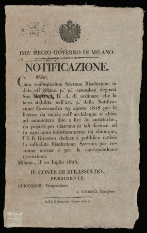 IMPERIALE REGIO GOVERNO DI MILANO