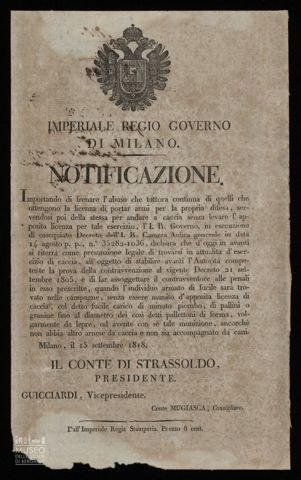 IMPERIALE REGIO GOVERNO DI MILANO
