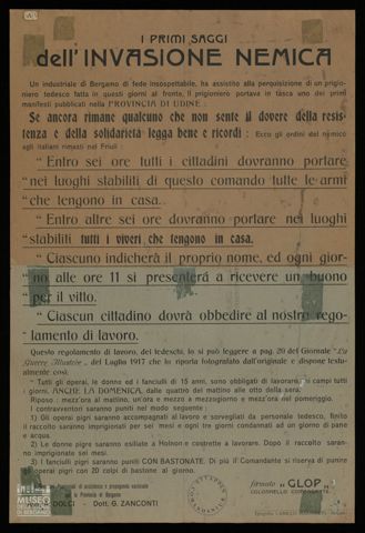 I PRIMI SAGGI DELL'INVASIONE NEMICA