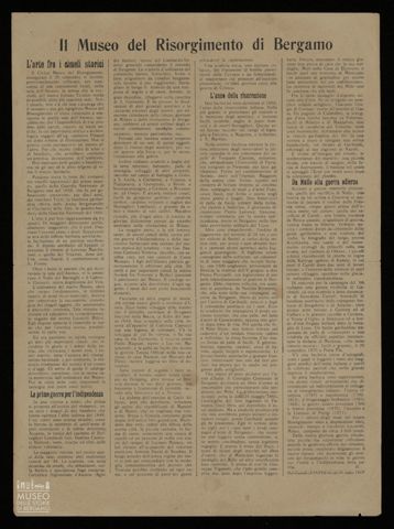 IL MUSEO DEL RISORGIMENTO DI BERGAMO