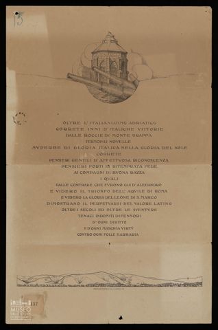 OLTRE L'ITALIANISSIMO ADRIATICO CORRETE INNI D'ITALICHE VITTORIE