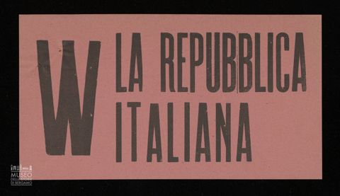 W LA REPUBBLICA ITALIANA