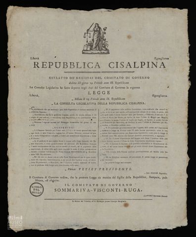 LA CONSULTA LEGISLATIVA DELLA REPUBBLICA CONSIDERANDO