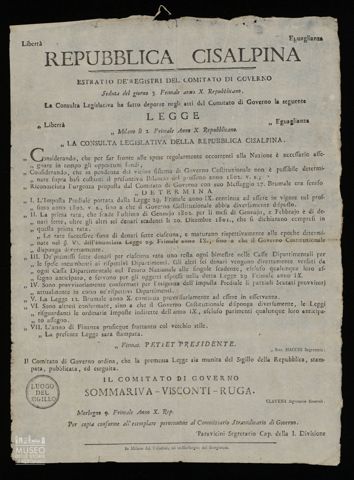 LA CONSULTA LEGISLATIVA DELLA REPUBBLICA CONSIDERANDO