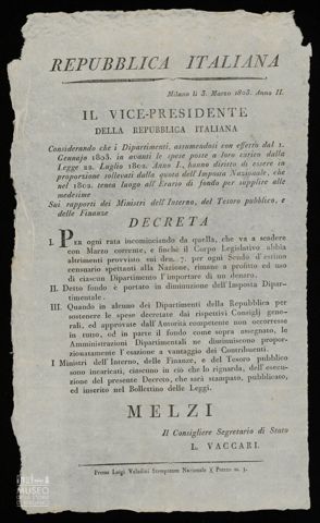 IL VICE-PRESIDENTE DELLA REPUBBLICA ITALIANA CONSIDERANDO CHE I DIPARTIMENTI