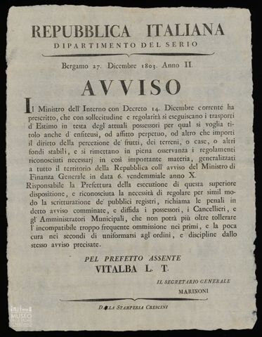 IL MINISTRO DELL'INTERNO CON DECRETO 14 DICEMBRE CORRENTE HA PRESCRITTO