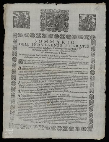 SOMMARIO DELLE INDULGENZE ET GRATIE