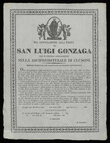 PIA ASSOCIAZIONE ALLA FESTA DI SAN LUIGI GONZAGA