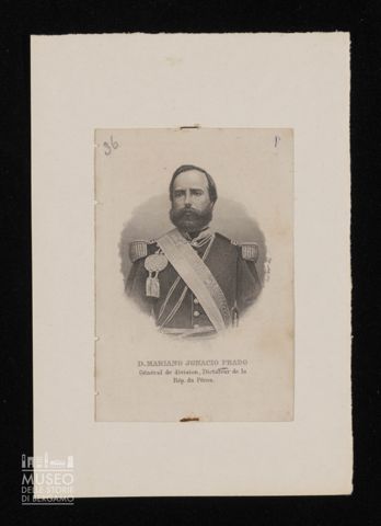 D. Mariano Jgnacio Prado Général de division, Dictateur de la Rép du Pérou