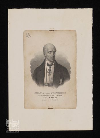 Jean Archiduc d'Autriche Administrateur de l'Empire d'Allemagne nommé le 29 Juin 1848