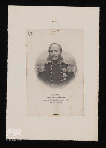 Henri Prince des Pays Bas, Lieut. du Roi dans le grand-duché de Luxembourg