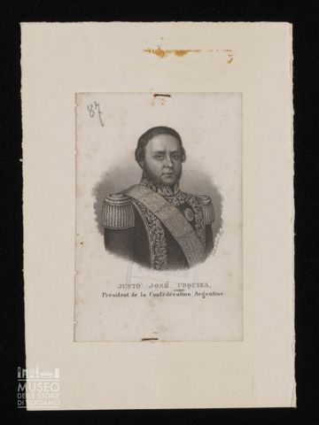 Justo José Urquiza Président de la Confédération Argentine