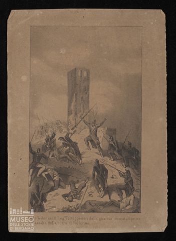Carlo Vedor del II Reg.to Volteggiatori della guardia arrivato il primo all'assalto della torre di Solferino