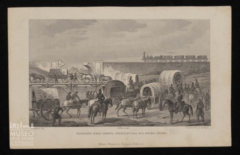 Passaggio dell'Armata Piemontesa sul fiume Chiesa