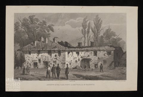 Aspetto d'una casa dopo la battaglia di Magenta