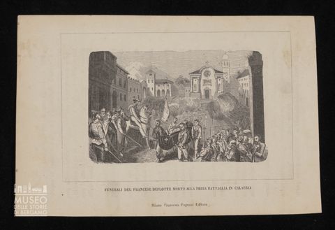 Funerali del francese Deflotte morto alla prima battaglia in Calabria