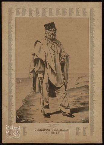Giuseppe Garibaldi e i Mille.