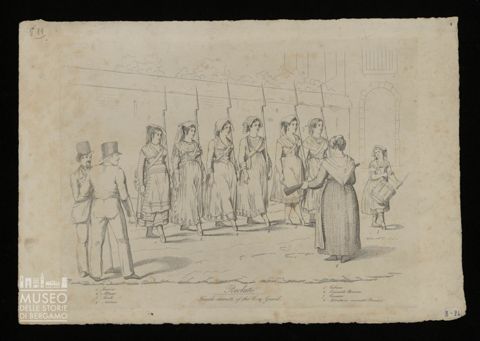 Reclute. Female recruits of the Civic Guard