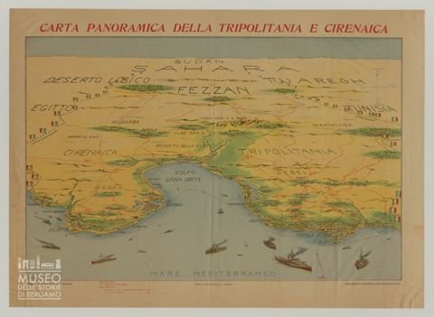 Carta panoramica della Tripolitania e Cirenaica