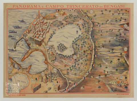 Panorama e campo trincerato di Bengasi