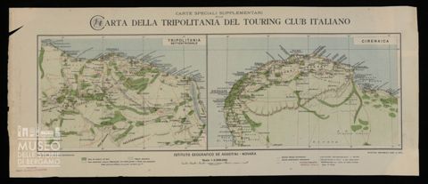 Carte speciali supplementari alla carta della Tripolitania del Touring Club Italiano
