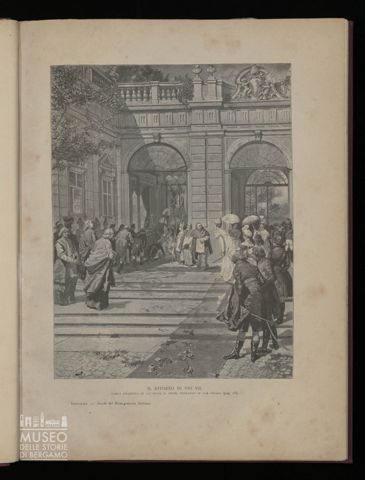 Il ritorno di Pio VII. Carlo Emanuele IV gli bacia il piede, entrando in San Pietro