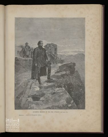 Giuseppe Mazzini in via per l'esilio