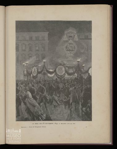 La sera dell'8 settembre 1847 a Milano
