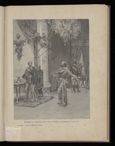 Incontro di Garibaldi con Carlo Alberto a Roverbella