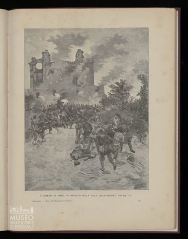 L'assedio di Roma - Assalto della villa Quattroventi