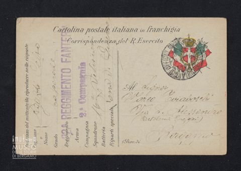 Agazzi Celso, caporale, 22° Reggimento Fanteria, 2a Compagnia, 16a Divisione a Tiraboschi Marco