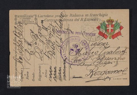 Agazzi Celso, caporale maggiore, 22° Fanteria, 1a Sezione M[itraglieri] a Tiraboschi Marco