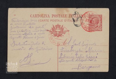 Amaglio Giuseppe, 59° Reggimento [Milizia] Territoriale, a Tiraboschi Marco