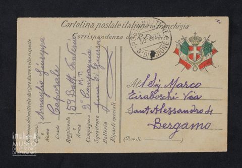 Amaglio Giuseppe, 59° Battaglione Fanteria, Milizia Territoriale, 3a Compagnia a Tiraboschi Marco