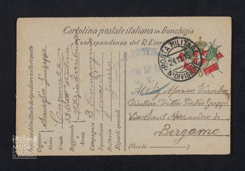 Amaglio Giuseppe, 59° Battaglione Fanteria, Milizia Territoriale, 3a Compagnia a Tiraboschi Marco