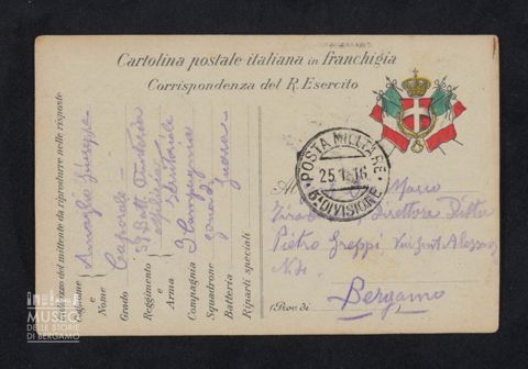 Amaglio Giuseppe, 59° Battaglione Fanteria, Milizia Territoriale, 3a Compagnia a Tiraboschi Marco