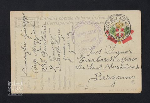 Amaglio Giuseppe, caporale maggiore, 238° Reggimento Fanteria, 3° Battaglione, 9a Compagnia a Tiraboschi Marco